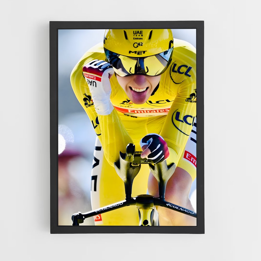 Poster Tadej pogacar selle – affiche Cyclisme (vue 2)